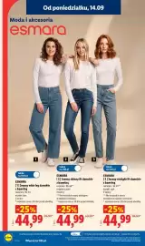 Lidl gazetka Strona 24: Jeansy skinny fit damskie z bawełną Esmara €44,99, Jeansy wide leg damskie z bawełną Esmara €44,99