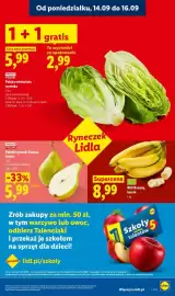 Lidl gazetka Strona 27: Gruszki Klapsa polskie Ryneczek Lidla €5,99, Minisałata rzymska polska Ryneczek Lidla €2,99