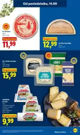 Lidl gazetka Strona 47: Ser Fleur des Alpes €12,99, Ser z mleka owczego Tomme des Pyrénées Noire €15,99