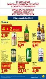 Lidl gazetka Strona 61: Piwo 1664 Blanc €4,49, Piwo Browar Amber Johannes €5,49