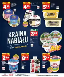 Topaz gazetka tydzień 38 Strona 12: Ser Brie La Polle Mlekovita €4,79, Serek wiejski lekki Piątnica €2,29