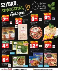 Topaz gazetka tydzień 38 Strona 18: Pierogi z mięsem Mamy Pyszne €5,99, Sałatka jarzynowa domowa Seko €0,99