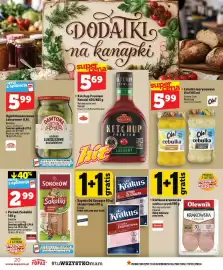 Topaz gazetka tydzień 38 Strona 20: Ogórki konserwowe Luksusowe 0,9 l Dawtona €5,99, Ketchup Premium Roleski €5,69