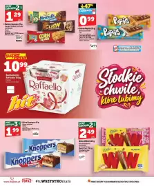 Topaz gazetka tydzień 38 Strona 32: Baton Knoppers kokosowy €1,99, Baton zbożowy Chocapic Nestlé €1,29