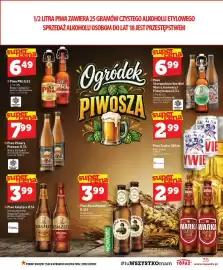 Topaz gazetka tydzień 38 Strona 35: Piwo PRL niefiltrowane €6,49, Piwo Warka Classic €2,99