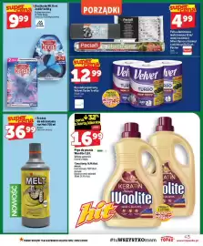 Topaz gazetka tydzień 38 Strona 43: Płyn do prania Woolite €16,99, Ręcznik papierowy Velvet Turbo 1 rolka €12,99