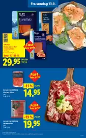 Lidl tilbudsavis Side 15: Nautica – Røget, gravad eller varmrøget laks €29,95, Dulano Selection Serranoskinke €19,95