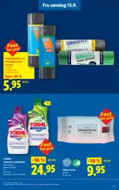 Lidl tilbudsavis Side 17: Affaldsposer (PURIO / SKRALD-LET) €5,95, FORMIL flydende vaskemiddel €24,95