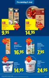 Lidl tilbudsavis Side 33: Økologisk koldskål €16,95, Græsk yoghurt €14,95