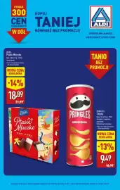 ALDI gazetka tydzień 38 Strona 8: Pringles €9,49, WEDEL Ptasie Mleczko €18,89
