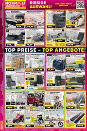 Norma Prospekt woche 39 Seite 18: PowerTEC Entwässerungsrinne €39,99, LOBE Falt-E-Bike 20" €899,00