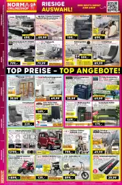 Norma Prospekt woche 39 Seite 18: PowerTEC Entwässerungsrinne €39,99, LOBE Falt-E-Bike 20" €899,00