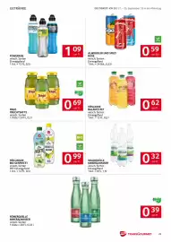 Transgourmet Flugblatt woche 39 Seite 23: Pago Fruchtsäfte €0,69, Höllinger Bio Gespritzt €0,99