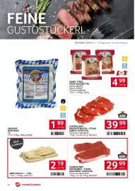 Transgourmet Flugblatt woche 39 Seite 32: Handl Tyrol Speck Geschnitten €4,99, Asaredo Beef Rind Rostbraten - Steaks €39,99