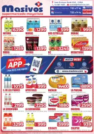 Catálogo Masivos Página 1: Morixe pan rallado €1.399,00, Sierra agua mineral sin gas €1.075,00