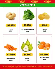 Catálogo Autoservicio Capo Página 3: Lechuga crespa €1.160,00, Pera €1.900,00
