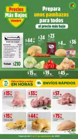 Folleto Bodega Aurrerá semana 37 Página 1: Pechuga corte americano €44,50, Codillo de cerdo €33,50