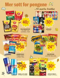Coop Prix kundeavis uke 38 Side 7: Olw/kims snacks €50,00, Freia sjokoladeposer €40,00