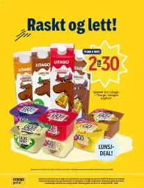 Coop Prix kundeavis uke 38 Side 8: Litago melk + Tine go'morgen yoghurt €30,00