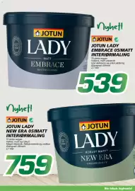 Coop Byggmix kundeavis Side 3: Jotun lady embrace 05imatt interiørmaling €539,00
