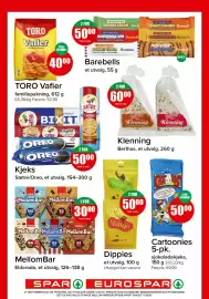 Spar kundeavis Side 12: Dippies €50,00, Barebells €50,00