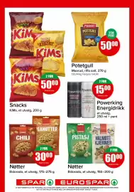 Spar kundeavis Side 13: Powerking Energidrikk €15,00, Nøtter €30,00