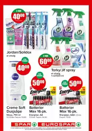 Spar kundeavis Side 15: Torky/Jif spray €60,00, Batterier Max 16-pk €50,00
