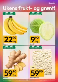 Gigaboks kundeavis uke 38 Side 8: Bananer €22,90, Hvitløksfedd 1 kg €59,90