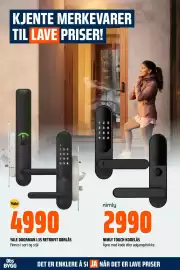 Obs Bygg kundeavis Side 18: NIMLY TOUCH KODELÅS €2.990,00, YALE DOORMAN L3S RETROFIT DØRLÅS €4.990,00