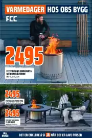 Obs Bygg kundeavis Side 27: FCC VOLCANO TREND STOL €2.495,00, FCC VOLCANO SMOKELESS MEDIUM BÅLTØNNE €2.495,00