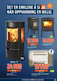 Obs Bygg kundeavis Side 3: Wilfa vega gulv modell 5100 w varmepumpe €19.995,00, Dovre tai 35wt peisovn €14.990,00