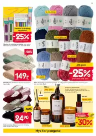 Rusta kundeavis uke 38 Side 13: Pledd Mysan €149,00, Tilbehør til strikking og hekling €19,90