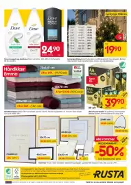 Rusta kundeavis uke 38 Side 16: Lysslynge Glänsa, Dove dusjgelé og dusjkrem €24,90