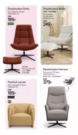 Leen Bakker folder Pagina 15: Draaifauteuil Emily €189,00, Fauteuil Lauren €189,00