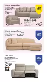 Leen Bakker folder Pagina 8: Zetel en loveseat Elsa €1.039,20, Zetel en loveseat Enzio €1.039,20