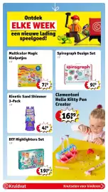 Kruidvat folder week 38 Pagina 19: Spirograph Design Set €9,99, Multicolor Magic Kleipotjes €7,99