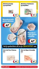 Kruidvat folder week 38 Pagina 21: Giet Je Eigen Schaaltje Set €4,99, Miniatuur Huiskamer Bouwpakket €7,99