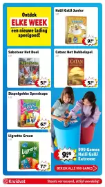 Kruidvat folder week 38 Pagina 35: Saboteur het duel €5,99, Catan: Het Dobbelspel €5,99