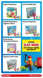 Kruidvat folder week 38 Pagina 37: Colorino Peppa Pig €12,99, Goliath nickelodeon sequence junior €9,99
