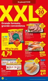 Volantino Lidl settimana 38 Pagina 10: Filetti di salmone con pelle XXL €17,49