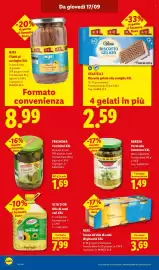 Volantino Lidl settimana 38 Pagina 12: Gelatelli €2,59, NIXE Filetti di acciughe XXL €8,99