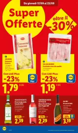 Volantino Lidl settimana 38 Pagina 14: Milbona Emmental francese €1,79, Dal Salumiere Prosciutto cotto alta qualità €1,19