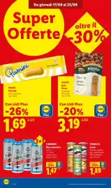 Volantino Lidl settimana 38 Pagina 16: Pavesi Pavesini €1,69, Finkbräu Birra analcolica €1,47