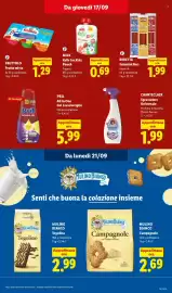 Volantino Lidl settimana 38 Pagina 19: MILK Kefir for Kids Pouch €0,69, FRUTTOLO Frutta mista €1,29
