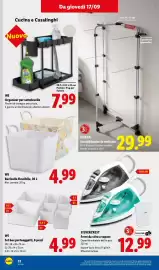 Volantino Lidl settimana 38 Pagina 28: W5 Bacinella flessibile, 36 L €4,99, VILEDA Stendibiancheria verticale €29,99