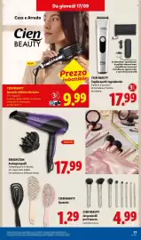 Volantino Lidl settimana 38 Pagina 29: CIEN BEAUTY Spazzola elettrica lisciante €9,99
