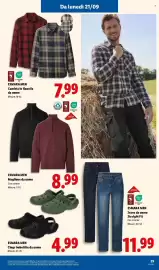 Volantino Lidl settimana 38 Pagina 35: Esmara MEN Maglione da uomo €8,99, ESMARA MEN Jeans da uomo Straight Fit €11,99
