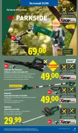 Volantino Lidl settimana 38 Pagina 37: PARKSIDE Tagliasiepi ricaricabile €29,99