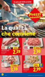 Volantino Lidl settimana 38 Pagina 8: Macinato di tacchino €2,99, Salsiccia di tacchino €2,29