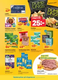 City Gross reklamblad vecka 38 Sida 8: Strimlad skinka, kalkon €49,95, Vegetariska produkter €64,95